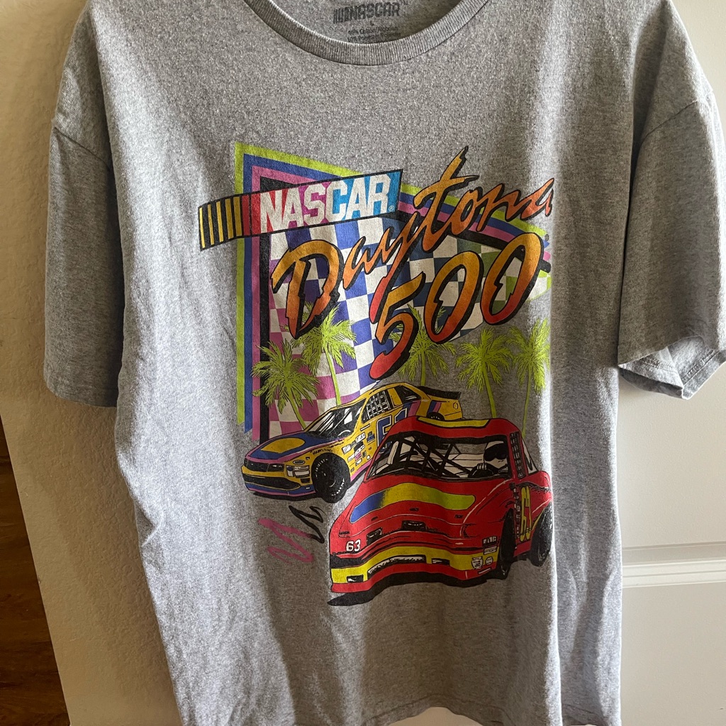Nascar Gray Daytona 500 Graphic Tee Nascar Gray Daytona 500 Graphic Tee